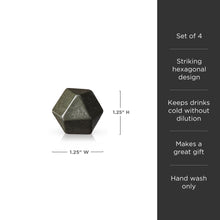 Load image into Gallery viewer, Glacier Rocks Basalt Hexagon Stone Set of 4 (Online Only)
