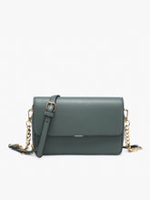 Load image into Gallery viewer, Lauryn Flapover Crossbody w/ Chain Strap (Various Colors)
