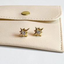 Load image into Gallery viewer, Compass Star Stud Earrings
