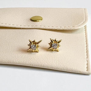 Compass Star Stud Earrings