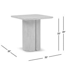 Load image into Gallery viewer, Sonoma Square Pedestal Side Table - Antique Brown [Online Only]
