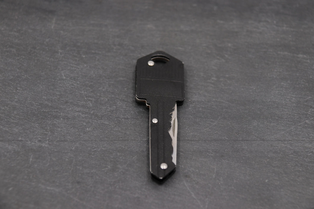 Black Key Knife Keychain