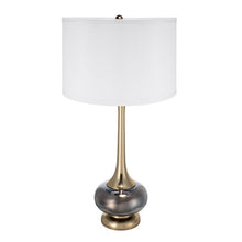 Load image into Gallery viewer, Table Lamp with Glass and Drum Shade [Online Only]
