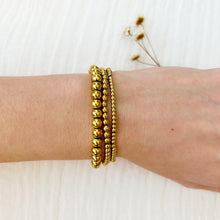 Load image into Gallery viewer, Gold Beaded Stacking Bracelet Set
