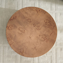 Load image into Gallery viewer, 31.49" Burl Wood Veneer Round Coffee Table [Online Only]

