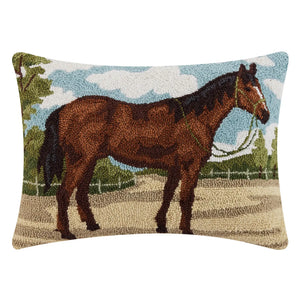 Brown Horse Hook Pillow