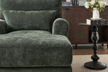 Load image into Gallery viewer, Modern Chaise Lounge Upholstered Sofa Recliner Chair in Green [Online Only]
