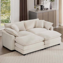 Load image into Gallery viewer, Modern Oversized Modular Cushion Sofa With Ottoman [Online Only]
