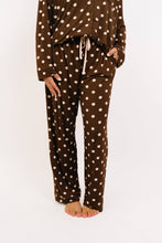 Load image into Gallery viewer, Espresso Polkadot Women's Bamboo Pajama Set
