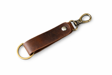 Load image into Gallery viewer, Genuine Leather Keychain with Ring
