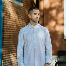 Load image into Gallery viewer, Stone Red Plaid No Tuck Long-Sleeve Shirt
