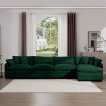 Load image into Gallery viewer, Modern Oversized Modular Cushion Sofa With Ottoman [Online Only]
