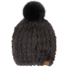 Load image into Gallery viewer, Faux Fur Beanie with Pom Pom (3 colors)
