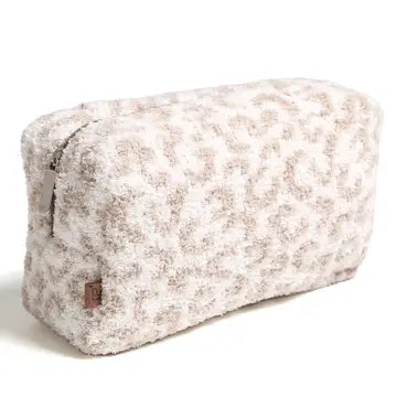 Leopard Print Soft Travel Pouch