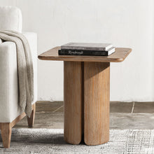 Load image into Gallery viewer, Sonoma Square Pedestal Side Table - Antique Brown [Online Only]
