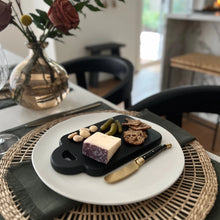 Load image into Gallery viewer, Mini Black Charcuterie Board and Knife
