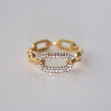 Load image into Gallery viewer, Pave Link Chain Ring
