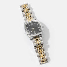 Load image into Gallery viewer, Polished Metallic Band Bold Cushion Square Watch

