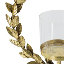 Load image into Gallery viewer, Iron Floral Hurricane With Marble Base [Online Only]
