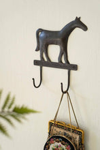 Load image into Gallery viewer, Hammered Iron Horse Hook
