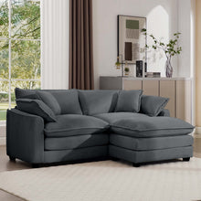 Load image into Gallery viewer, Modern Oversized Modular Cushion Sofa With Ottoman [Online Only]
