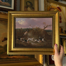 Load image into Gallery viewer, Vintage Style Beagles Landscape Print Framed Size 8x10
