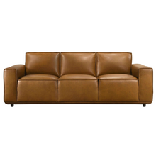 Load image into Gallery viewer, Hanky Genuine Tan Leather Sofa [Online Only]
