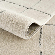 Load image into Gallery viewer, Koume Beige Maze Area Rug [Online Only]
