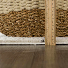 Load image into Gallery viewer, Koume Beige Maze Area Rug [Online Only]

