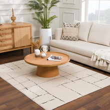 Load image into Gallery viewer, Koume Beige Maze Area Rug [Online Only]
