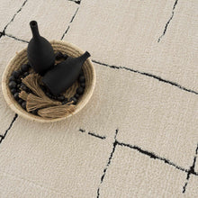 Load image into Gallery viewer, Koume Beige Maze Area Rug [Online Only]
