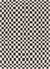 Load image into Gallery viewer, Lajos Black &amp; White Checkered Plush Rug [Online Only]
