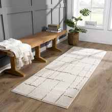 Load image into Gallery viewer, Koume Ivory &amp; Brown Area Rug [Online Only]
