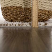 Load image into Gallery viewer, Leryn Brown Checkered Plush Rug [Online Only]
