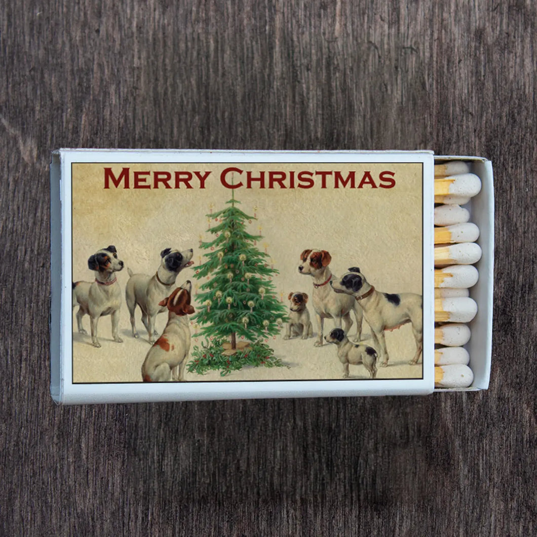 Christmas Dogs Matchbox