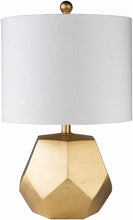 Load image into Gallery viewer, Coleford Gold Geometric Table Lamp [Online Only]
