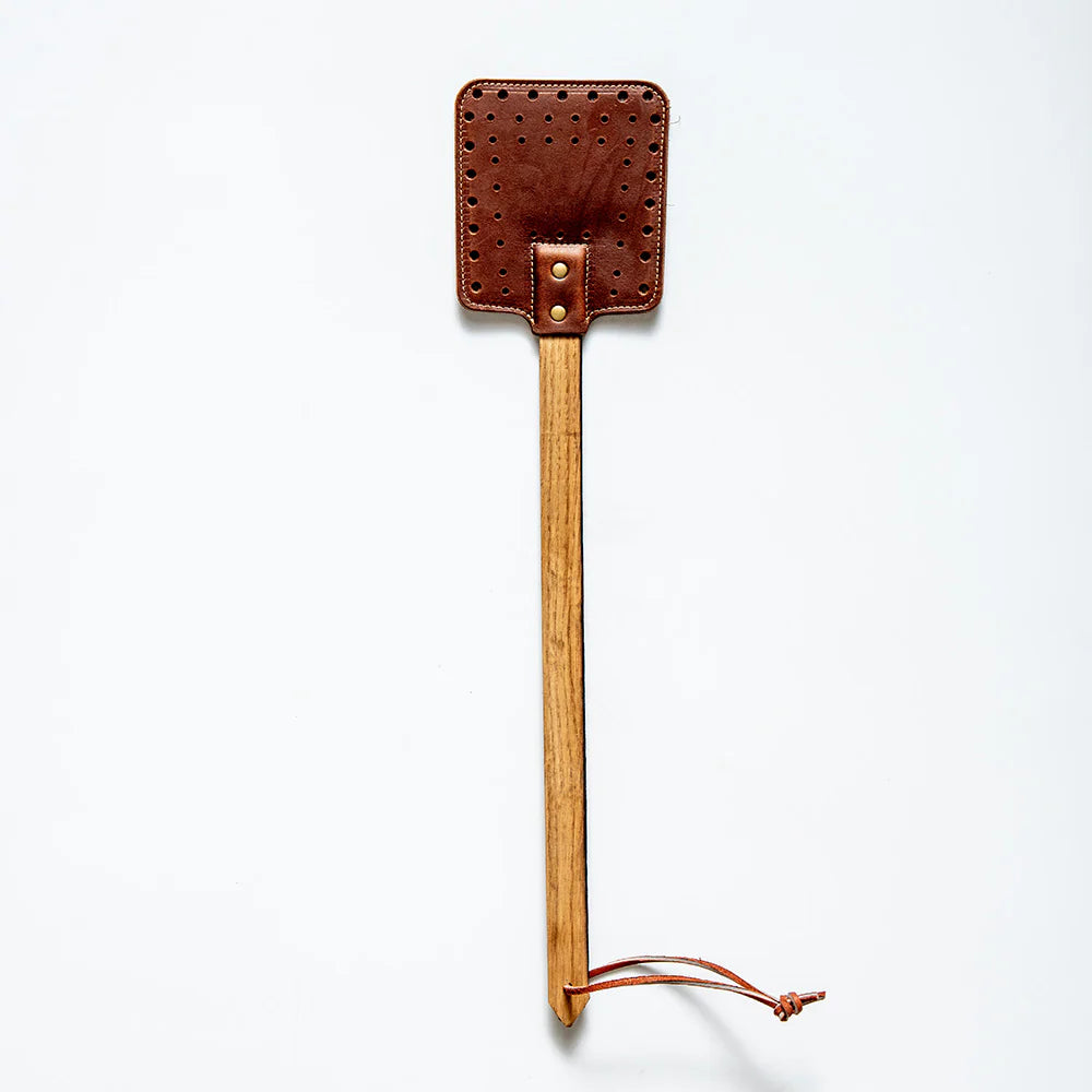 The Front Porch Tennessee Whiskey Barrel Handle & Leather Flyswatter | Holtz Leather Co.