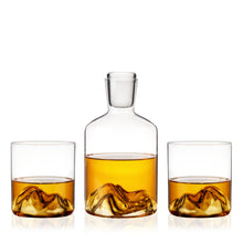 Load image into Gallery viewer, Mountain Crystal Decanter and Tumbler Set (Online Only)
