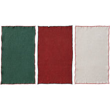 Load image into Gallery viewer, Cotton Waffle Weave Tea Towel with Colored Stitched Edge (3 Styles)
