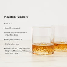 Load image into Gallery viewer, Mountain Crystal Tumblers Set of 2 (Online Only)
