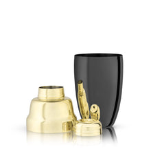Load image into Gallery viewer, Heavyweight Cocktail Shaker in Black &amp; Gold (Online Only)
