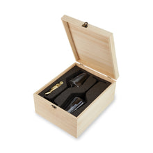 Load image into Gallery viewer, Crystal Bordeaux Glasses &amp; Gold Corkscrew Gift Box Set (Online Only)
