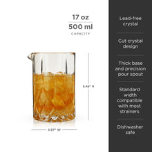 Load image into Gallery viewer, Admiral Crystal Mixing Glass (Online Only)
