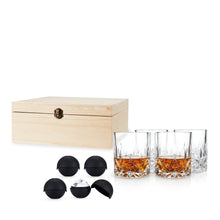 Load image into Gallery viewer, 8-Piece Ice Sphere Mold and Crystal Rocks Glass Gift Set (Online Only)
