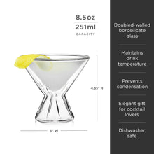 Load image into Gallery viewer, Double Walled Martini Glasses (Online Only)
