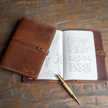 Load image into Gallery viewer, The Inventor Fine Leather A5 Moleskine Journal Diary | Holtz Leather Co.
