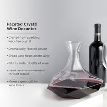 Load image into Gallery viewer, Seneca Faceted Crystal Wine Decanter (Online Only)
