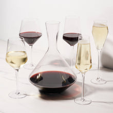 Load image into Gallery viewer, Raye Angled Crystal Bordeaux Decanter &amp; Wine Glass Set (Online Only)
