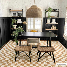 Load image into Gallery viewer, Kieu Mustard &amp; Ivory Checkered Area Rug [Online Only]

