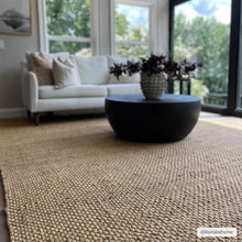 Load image into Gallery viewer, Hovland Hand Woven Natural Jute Rag Rug [Online Only]
